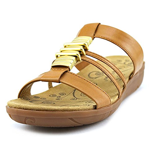 BareTraps Women’s Joyful Toe Ring Sandal, Cognac, 6 M US