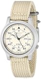 Seiko Men's SNK803 Seiko 5 Automatic Watch with Beige Canvas Strap