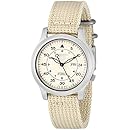 Seiko Men's SNK803 Seiko 5 Automatic Watch with Beige Canvas Strap