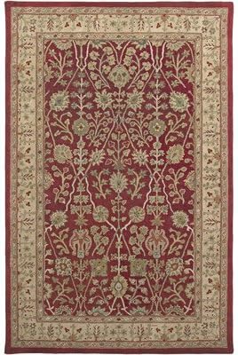 Benedict Design Red, Hand-Tufted Rug Rug Size: 2' x 3'