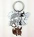 One Set of 2 PCS Pokemon Metal Keychain Sylveon Vaporeon Flareon Eevee Umbreon Espeon Jolteon