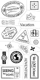 Fiskars Cloud 9 Clear Stamps, Travel