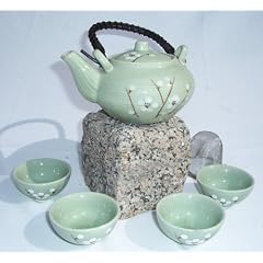 Kleines Asiatisches Teeset 203 Teeservice aus Keramik, Teekanne mit Tassen