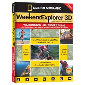 TOPO! Weekend Explorer 3D Outdoor Recreation Mapping Software (Washington DC and Baltimore Areas)