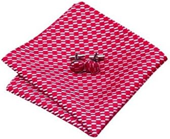 Men's Jacquard Woven Silk White Black Stripes Tie Hanky Cufflinks Sets
