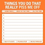 Knock Knock Sticky Notes Things You Do That Really Piss Me Off (Pack of 4)