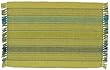 Durable Hand Woven 100% Cotton Striped Placemat 12x18 Inches Set of Six