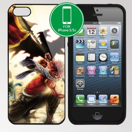 Fairy Tail Manga Anime Comic Apple iPhone 5 5S TPU cover case (#8 Black)