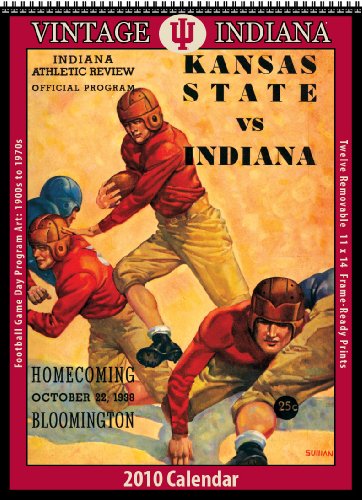 Vintage Indiana Hoosiers 2010 Football Program Calendar