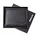 Men RFID Blocking Wallet Genuine Leather Credit Card Protector Bifold 8 Slots Black