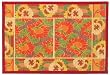 Laser Printed Split Bamboo Sunflowers Placemat 18" x 12" Set / 6