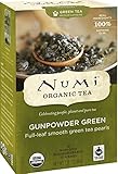Numi Organic Tea Gunpowder Green, Full Leaf Green Tea, 18 Count Tea Bags (Pack of 3)