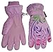 N'Ice Caps Little And Big Girls Ombre Shaded Scroll Print Ski Gloves