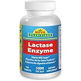 Lactase Enzyme 3000 FCC ALU 180 Tablets by Nova Nutritions