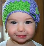 Crochet pattern, lace baby hat with bow includes 5 sizes from newborn to adult (Crochet Hats)