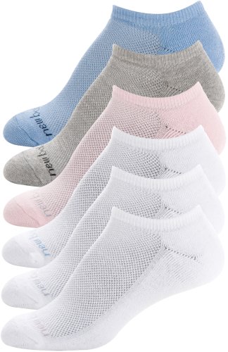 New Balance Women's 1/2 Cushion No Show 6-Pack Sock