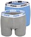 PUMA Herren Basic Boxer 2P, blue / grey, XL, 521015001