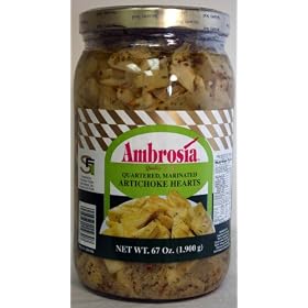 Ambrosia Artichokes, quartered, marinated, 67 oz. by Evily World Foods