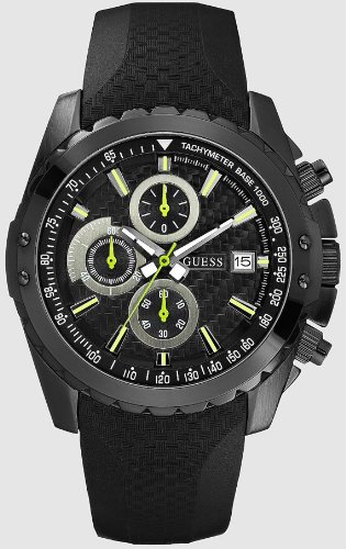 Guess,GUESS Bold Statement Watch with Lime Accent,GUESS,U15068G1,U15068G1