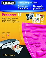 Fellowes Hot Laminating Pouches, Letter, 10 mil, 50 Pack (52042)