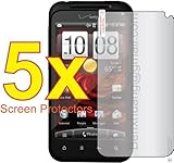 5x HTC DROID Incredible 2 6350 Phone Premium Clear LCD Screen Protector Cov ....