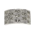 Sterling Silver Marcasite Wide Band Ring