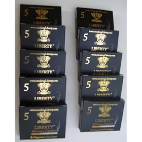 50 Cartridges - COMPATIBLE with Smoking Liberty Super. Njoy, Npro, Smoking Everywhere Gold, Cloud9, & Smoke 51 Trio , PLEASE SEE ALL 8 COMMENTS FOR FLAVOR AND STRENGTH.