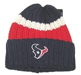 Houston Texans NFL Reebok Team Apparel Striped Sweater Cuffed Beanie Hat