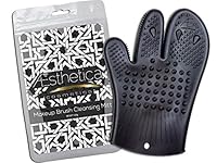 Aesthetica Cosmetics Makeup Brush Cleansing Mitt - Silicone Brush Cleaning Glove - Eco-friendly, Vegan & Cruelty Free - Patent Pending