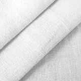 100% Leinen Stoff Meterware Farbe Weiss