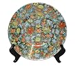 14"D porcelain plate - Thousand flowers Design
