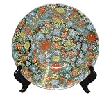 14"D porcelain plate - Thousand flowers Design