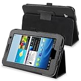 eForCity Leather Case Compatible with SAMSUNG© Galaxy Tab 2 7.0/ P3100/ P3110, Black