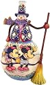 Snowman with Mickey & Minnie: Old Fashioned Holiday