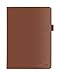 iPad Air 2 Case, Apple iPad Air 2 Leather Case, rooCASE Dual View Slim Fit Leather PU Folio Case with Smart Cover Auto Sleep / Wake Feature for Apple iPad Air 2 (iPad 6) 2014 Model, Brown