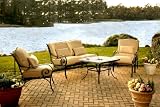 4pc Empire Cast Aluminum Outdoor Patio Sofa Seating Set