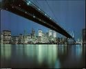New York City Skyline At Night Quality Art Poster Print - 20" X 16"