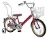 PANGAEA(パンゲア) PEACH ピーチ 16インチ 幼児車 レッド 前後泥除け/チェーンカバー/カゴ/取り外しアシストバー/取り外し補助輪/ベル標準装備 73400-02
