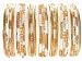 Beachcombers! Event & Wedding Ethnic Glass Indian Bangles Belly Dance Bracelets BoHo Chic Full Size Set White Gold