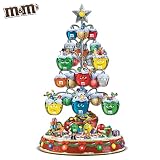 M&M'S Sweet Sounds Of Christmas Ornament Bell Tabletop Christmas Tree by The Bradford Exchange