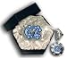 NC U TAR HEELS DIAMOND GLASS