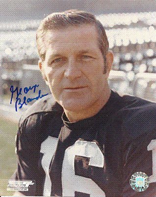 Autographed/Hand Signed George Blanda Oakland Raiders 8x10 Photo
