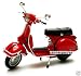 New Ray 1/12 Scale Diecast Motorcycle Vespa P200E Del 1978 in Color Red