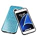 MEKO Galaxy S7 Case,Shiny Sparkle Glitter Bling Case -Built-in Glitter Soft Gel Flexible Firm Rubber Case for Samsung Galaxy S7- (Blue)