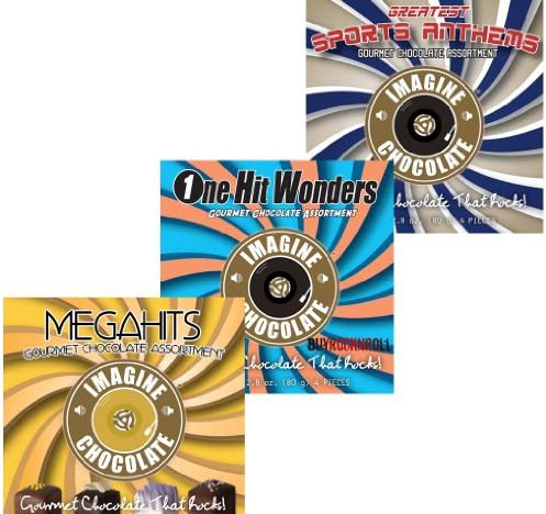 Imagine Gourmet Chocolate That Rocks! 3 Box Sets: Megahits / One Hit Wonders / Sports Anthems