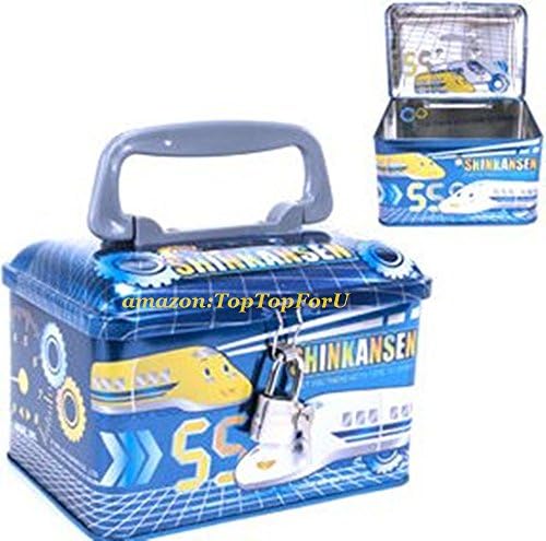 Authentic Shinkansen Coin Bank Saving Money Case Jewelry Makeup Candy Secret Box with Lock