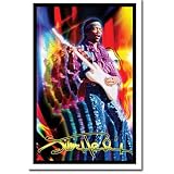 Jimi Hendrix Guitar Blacklight Poster Print, 22x34 Collections Blacklight Poster Print, 22x34 Blacklight Poster Print, 22x34