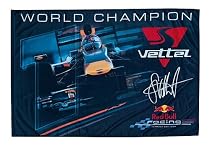 Sebastian Vettel Fahne - World Champion 100 x 150 cm