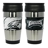 Philadelphia Eagles Travel Mug: 15 oz Stainless Steel Travel Tumbler