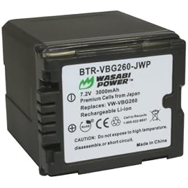 Wasabi Power Battery for Panasonic VW-VBG260